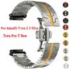 Luxucy Stianless Steel Strap For Amazfit T-rex 3/2 Trex Pro Watch Metal Band Correa For Huami Amazfti TRex Watchband Accessories