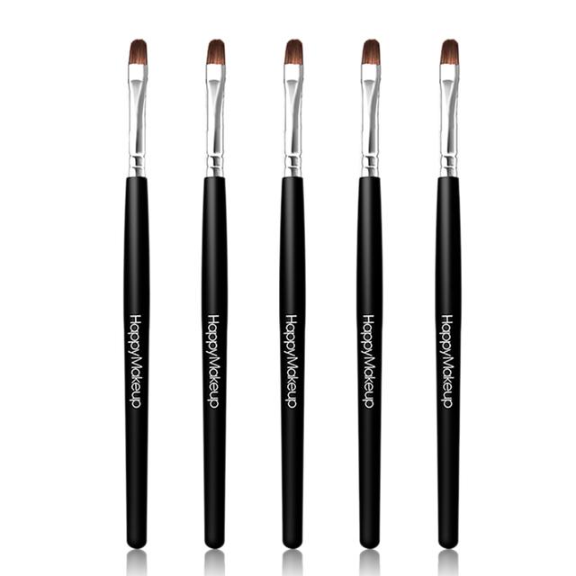 

Черное волокно для волос, губная помада, блеск для губ, кисточка для макияжа, деревянная мягкая ручка, долговечная для губ, красота, инструменты для макияжа, женские новые чёрный