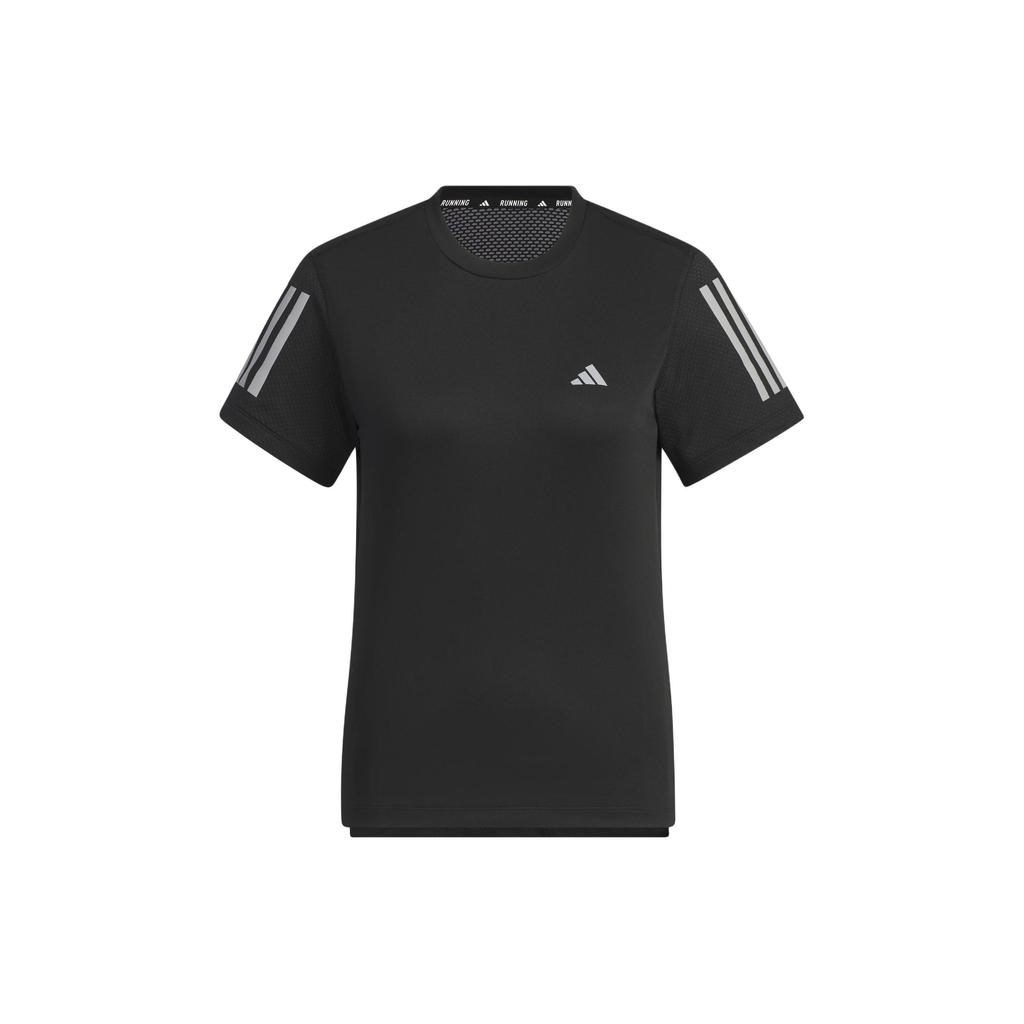 Adidas Own The Run Cooler T-Shirt Women Tops Black JF1477