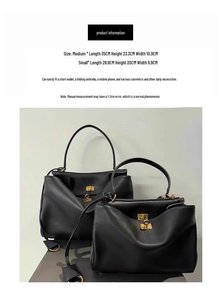 New 2024 B-brand Genuine Leather Women's Rodeo Shoulder Bag - Casual Commuting Kelly Tote