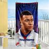 Mbappe Personalisiere deinen Namen Strandtuch Superweich & Saugfähig Geeignet für Schwimmen, Fitnessstudio, Camping, Yoga, Urlaub