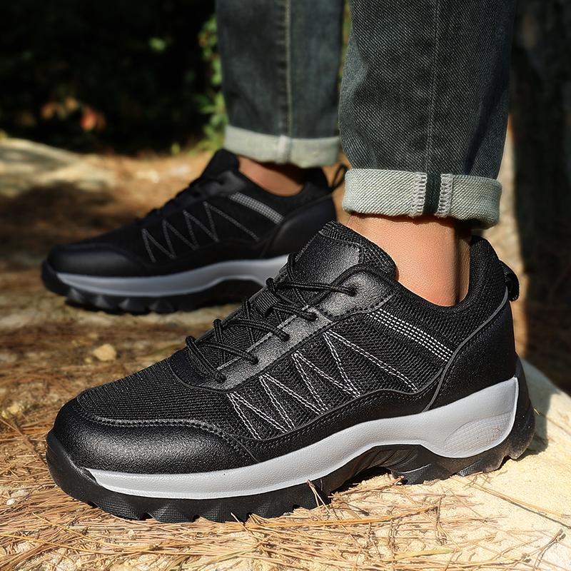 TUINANLE Non-slip Men Hiking Shoes Breathable Outdoor Wear Resistant Climbing Men Sneakers Tourism Mountain Shoes