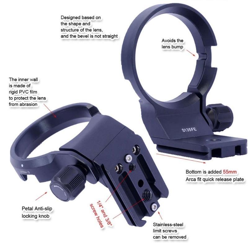 IS-S135FE Tripods Mount Collar For 28-105mm F2.8 DN Art Mount Compatibles Arca Quick Release Plate
