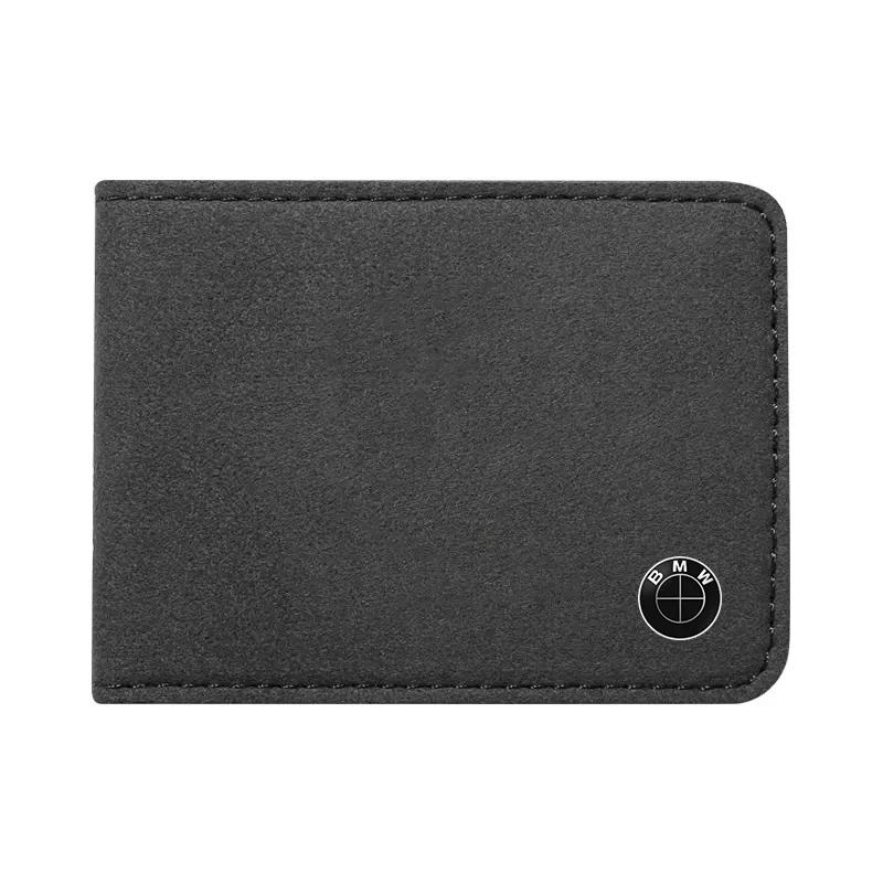 BAIL4 2025 Hot Car Driver License Suede Leather Bag Auto Driving Documents Wallet For BMW 50th E46 E90 E60 F30 F10 X1 X2 X3 X5 X4 X6 X