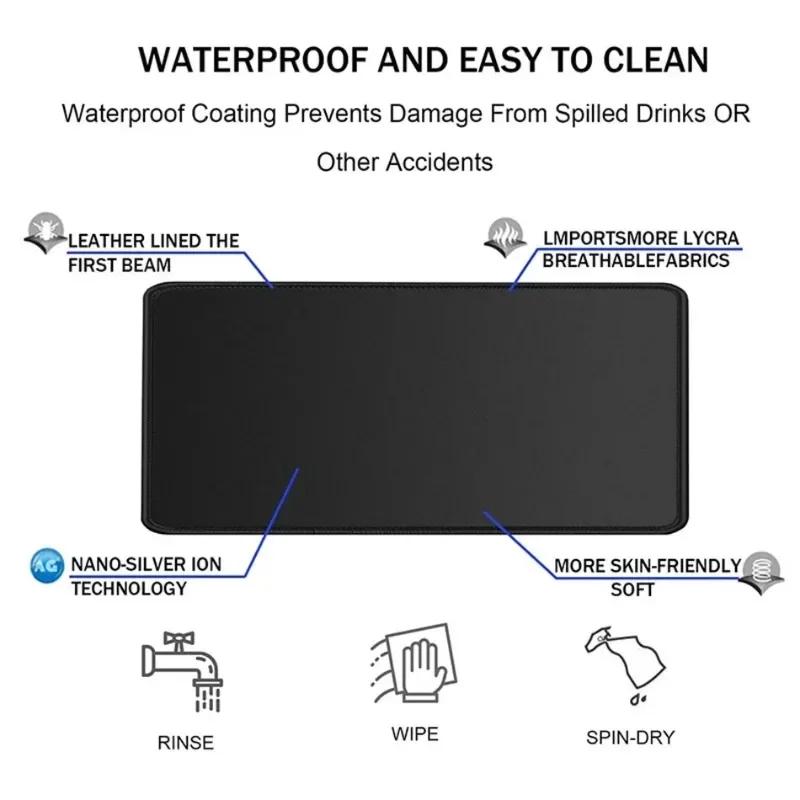 Großes Gaming-Mauspad Japan-Ästhetik Anime-Mauspad XXL Gummi-Mausmatte Verriegelungskante Laptop-Schreibtischmatte Spiel Rutschfeste Schreibtischunterlagen