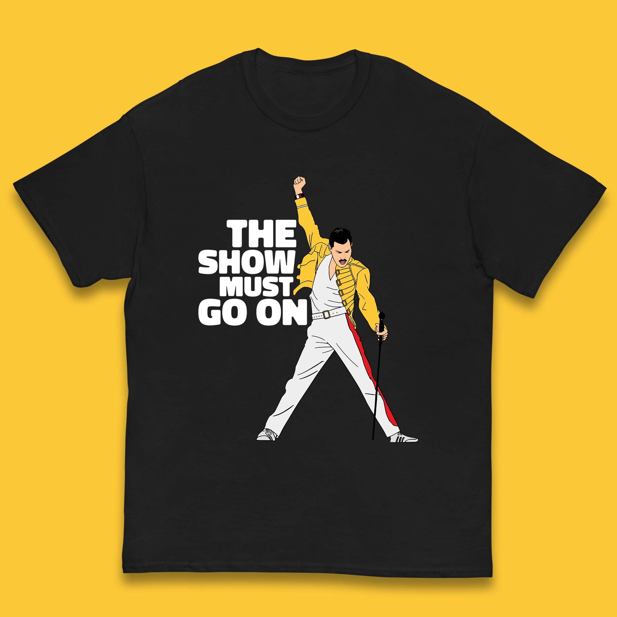The Show Must Go On Freddie Mercury British Singer Songwriter Kids T Shirt 150