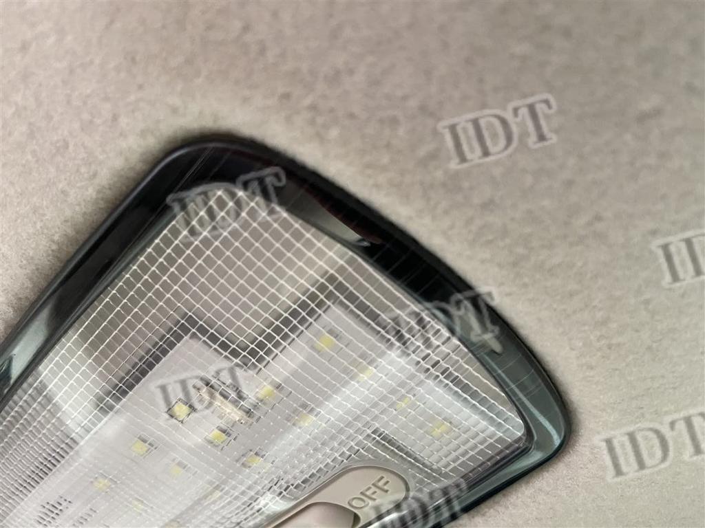 IDT Rear Room Lamp Cover with Mini Cloth for N-BOX/N-BOX Custom JF3/JF4, Black Ring Interior Panel Trim, Light, Trunk, Rear (Black)