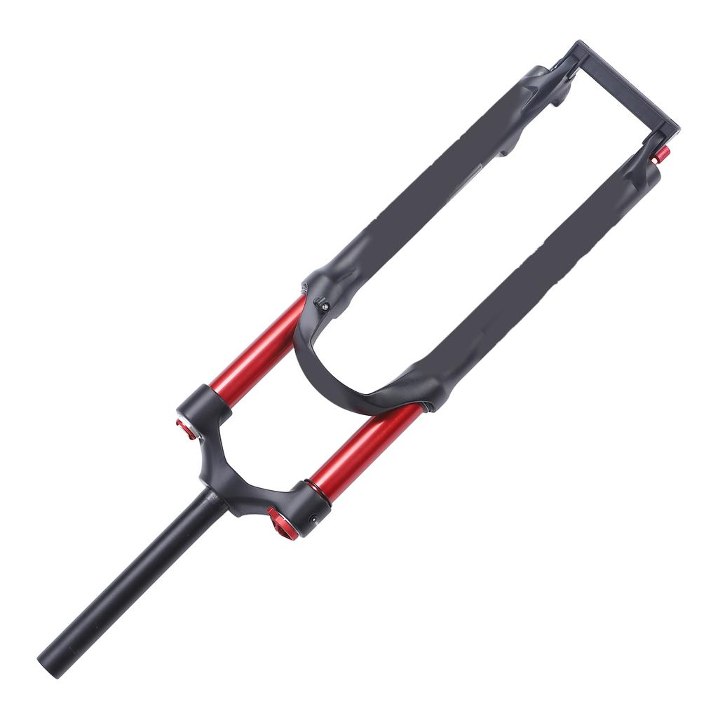 29in MTB Front Suspension Fork Red Double Air Chamber Suspension Straight Steerer Manual Lockout Aluminium Alloy Bike
