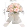 1 pearl lace eternal rose flower photography prop for weddings multi-purpose artificial rose bouquet ribbon