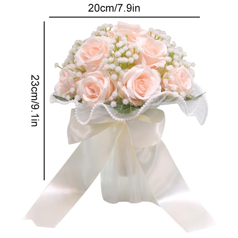 1 pearl lace eternal rose flower photography prop for weddings multi-purpose artificial rose bouquet ribbon