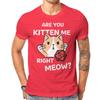 DND Are You Kitten Me Right Meow T Shirt Homme Unisexs Tshirt Cotton Unisex Clothing