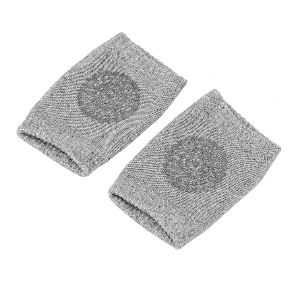 Baby Crawling Knee Pads AntiSlip Baby Walking Knee Pads Protectors for Toddler(Gray )