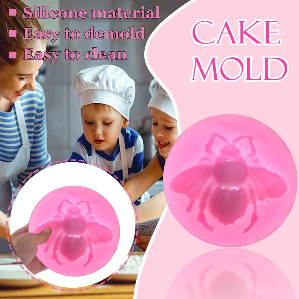 DIY Bee Silicone Honey Bee Festival Cake Candy Chocolate