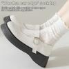 1 Pair Women Summer Socks Mid-tube Thin Shirring Lace Anti-slip Cooling Solid Color High Elasticity Sweat Absorption Adult Home Yoga Socks Piled Socks