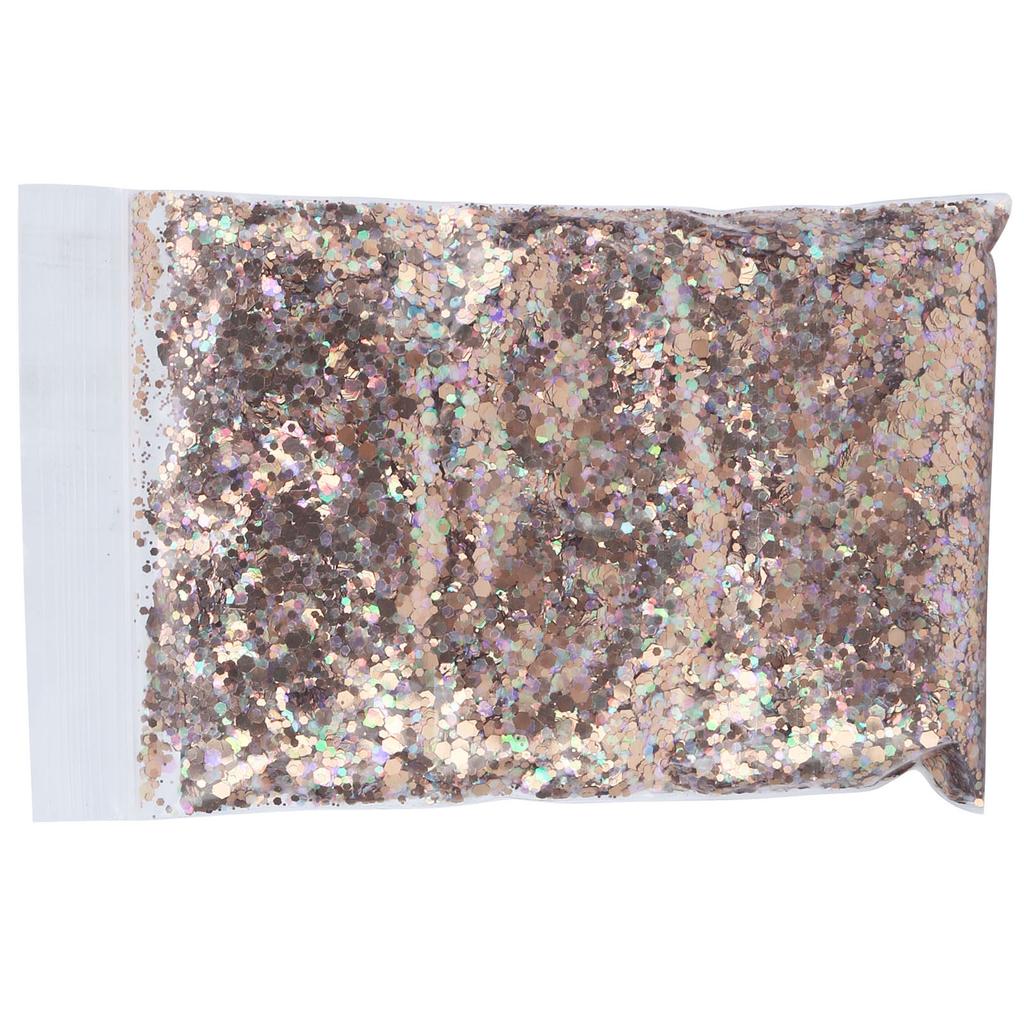 Nail Glitter PET Dream Bronze Color Hexagonal Resin Sequin for Make Up Nail Art MHB‑22400