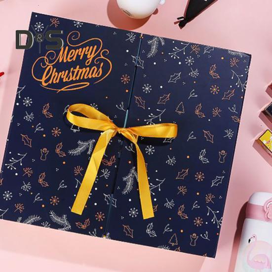 Vánoční adventní kalendář 24denní doplňovací odpočet Balení Krabice Kartonové krabice s čísly Dekorace prázdninového domu pro děti Dospělí