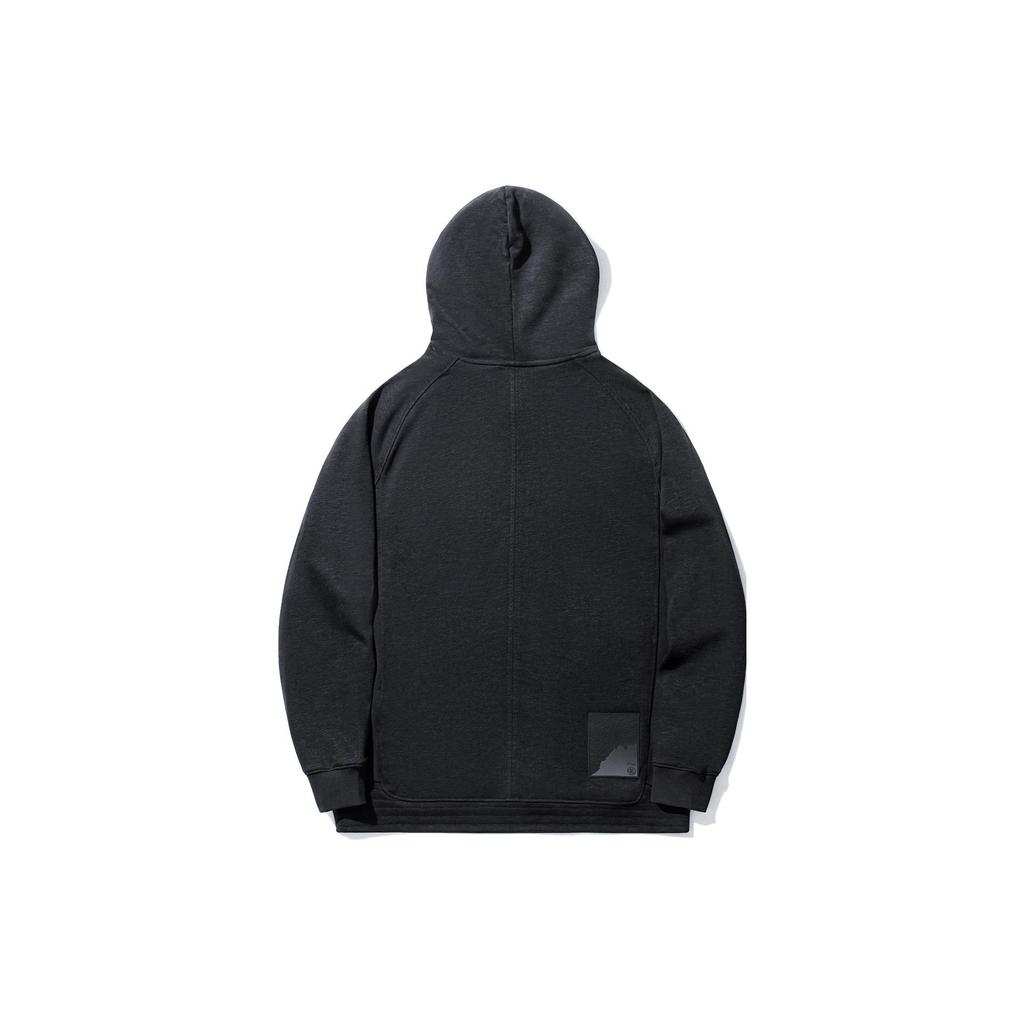 Li Ning X Jackie Chan Collaboration Kung Fu Series Casual Pullover Hoodie Men Hoodies Black AWDU303-1