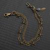 Punk Hip Hop Double Layer Metal Waist Chain With Star Feather Charms Unisex Fashion Belt Accessory