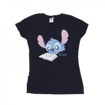 T-shirt de Algodão Feminina/Senhora para Ler Deitada