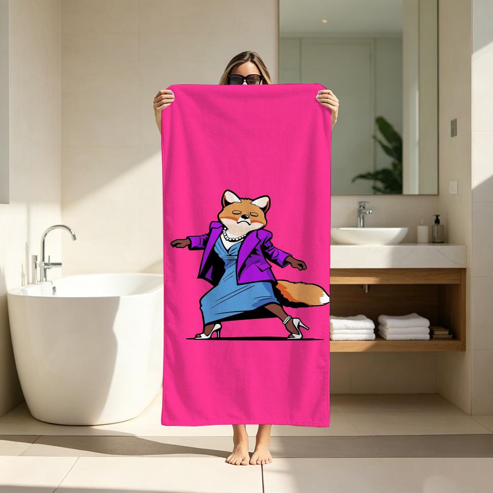 Y2K American Trendy Cartoon Towel Microfiber soft Beach Towel for Travel Fitness Sauna Bathing Camping