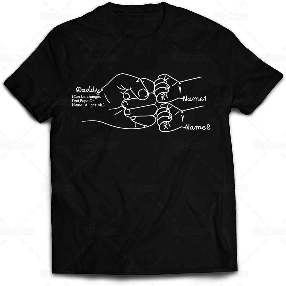 Mens T Shirts Hand Drawn Dad Fist Bump Dad Day Shirt Custom Dad Shirt Personalized TShirt Grandpa Graphic Fun Cute TShirt