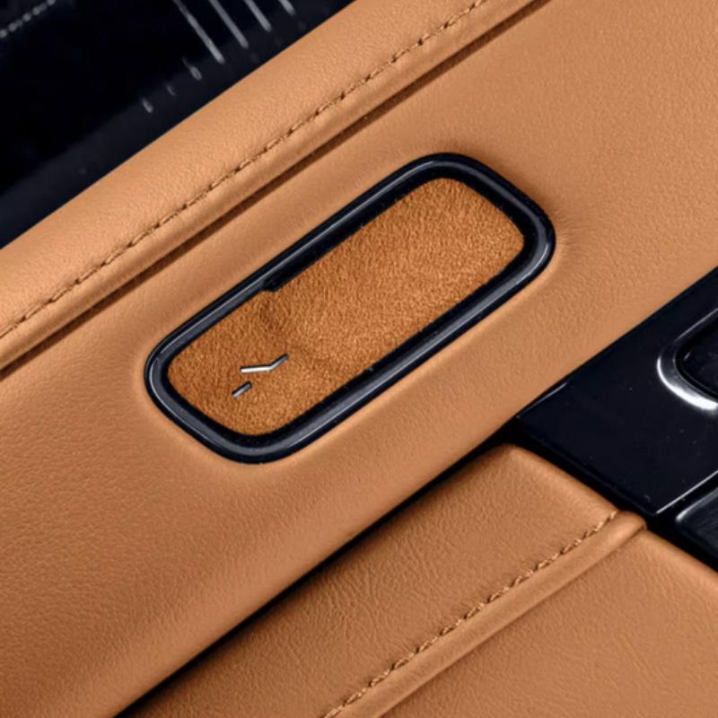 For Zeekr 9X 2025 2026 Door Switch Button Suede Protective Sticker Interior Parts Accessories
