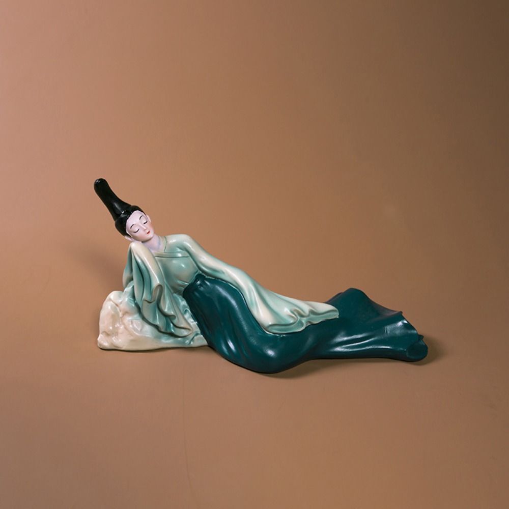 

Mini Chinese Classical Beauty Statue Kawaii Chinese Style Doll Toy Chinese Ladies Desk Craft Home Style 1