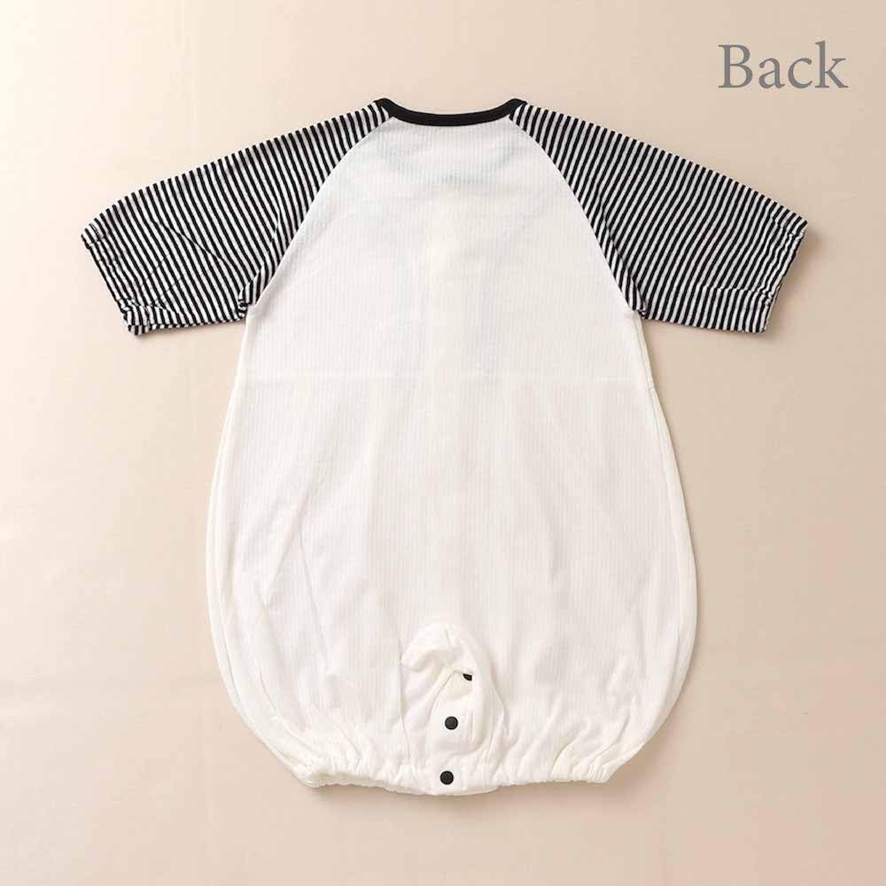 De Border Raglan Jersey All Snap Newborn Baby Baby Clothes Cool Baby Shower Baby Gift Cool Cute Boy Girl Monochrome Black and White Cotton Material