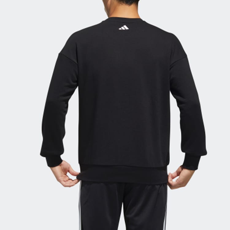 adidas Sweatshirts Men's Black Crew Neck Moderate Regular FM9405