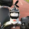 Handlebar Ornament Bikes Cat Motorcycle Decoration Electric Car Motorcycle Ornaments with Helmets Motorbikes Accessories