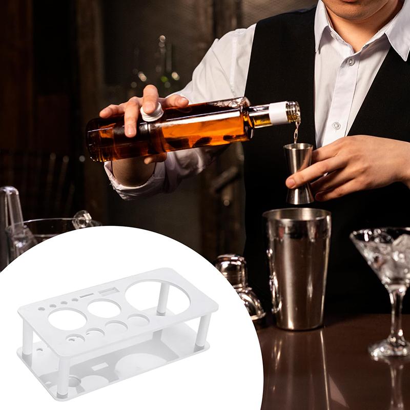 13 Slots Bartender Tool Holder Barware Drinkware Set Stand Practical Professional Cocktail Shaker Stand For Party Bar Home