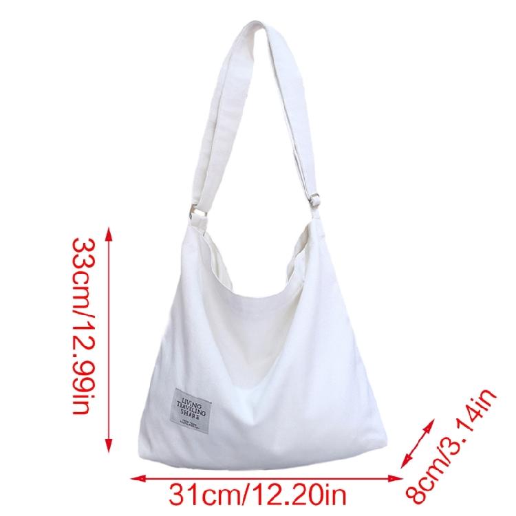 Big Capacity Crossbody Bag Canvas Shopping Bag Crossbody Shoulder Bag