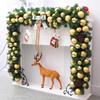 Factory Christmas Wreath Door Hanging Decorative Vine Snowfall for Mall Entrance Stair Handrail Pendant Bell Artificial Flower