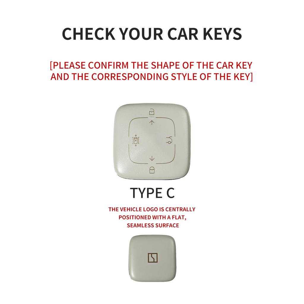 4 Buttons Suede Leather Car Key Case Cover For ZEEKR X 001 007 009 7X MIX Anti-Scratch Auto Keychain Protector Shell Accessories