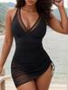 New European & American Mesh One-Piece Sexy Bikini Swimsuit TK242