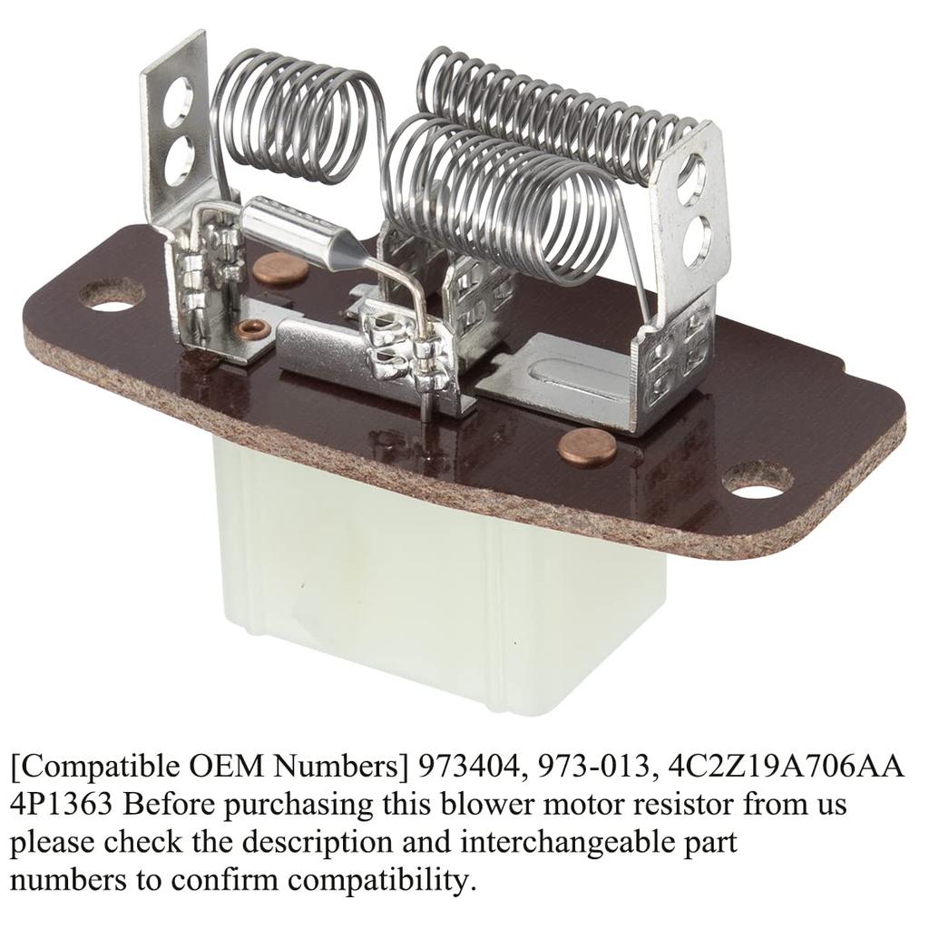 HVAC Blower Motor Resistor Replaces YH-1697 Fit For Ford 1997-2014 E150 E250, 1997- E350, 2000-2005 Excursion, 1999-2007 F250 F350 F450 F550 Super
