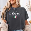 Italia Comfort Colors Tee, Italia Shirt,Italy Shirt,Italy T-Shirt, Italy Tee,National shirt,National T-Shirt, Italy Country Flag