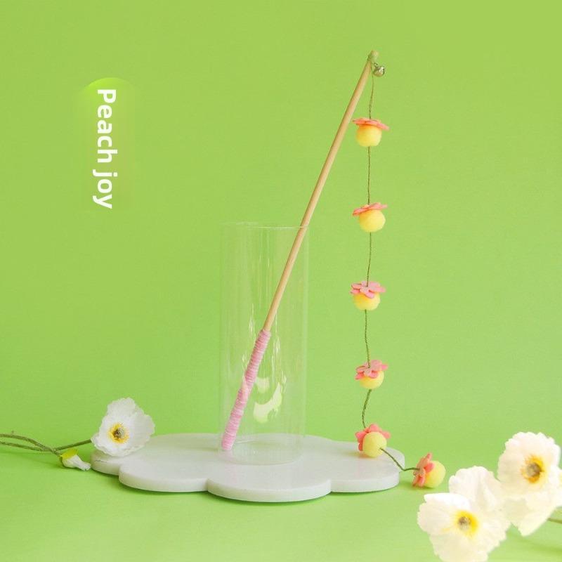 Cat Toys, Cat Teasing Sticks, Wooden Poles, Persimmon Strings, Bells, Long Poles, Tomato Strings, Cat Teasing Sticks, and Other Boring Toys