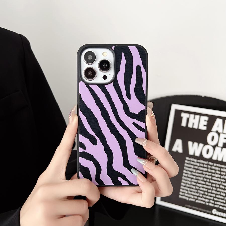 Chic Phone Case For iPhone 15 Pro Max Case iPhone 12 13 14 Pro Max Shockproof Zebra Stripe Back Covers Cartoon Cases