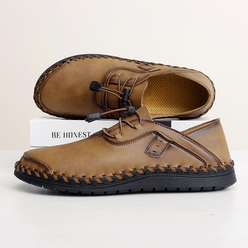 Fashion Handmade Leather Men's Penny Loafers Casual Office Business Shoes Fashion Party Wedding Moccasins Formal Male Slip On Footwear