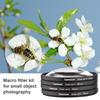 Camnoon 49mm Close-up Filter Kit 4pcs(+1,+2,+4,+10) Macro Filters Close-up Lens Filter Set with