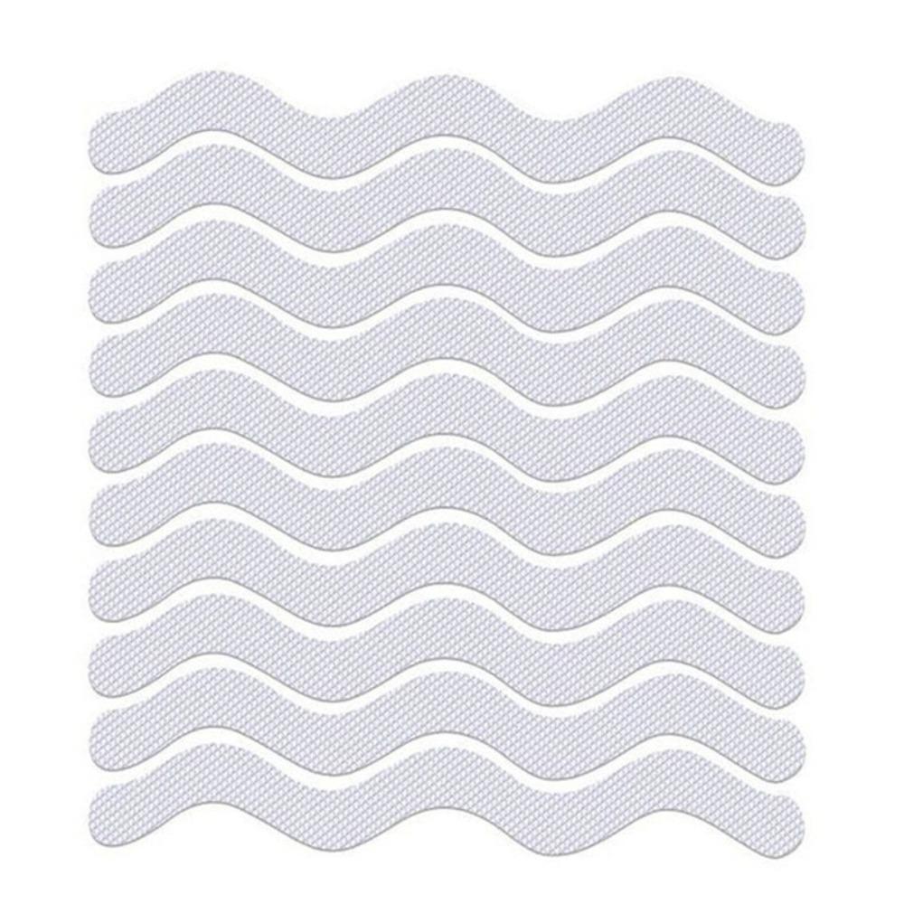 

24pcs/Package Long Strip Anti-slip Stickers Transparent Wavy Bath Tape Sticker Mats Stickers Waterproof Floor Safety Strips Home