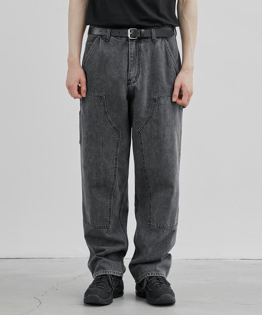 Beulaendideu Carpenter Denim Pants [Washed Black]