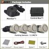 Car Auto Parktronic Reverse Backup Radar With 4 Parking Sensors Kit Buzzer Sound Alarm Detector System Rear No Display Monitor