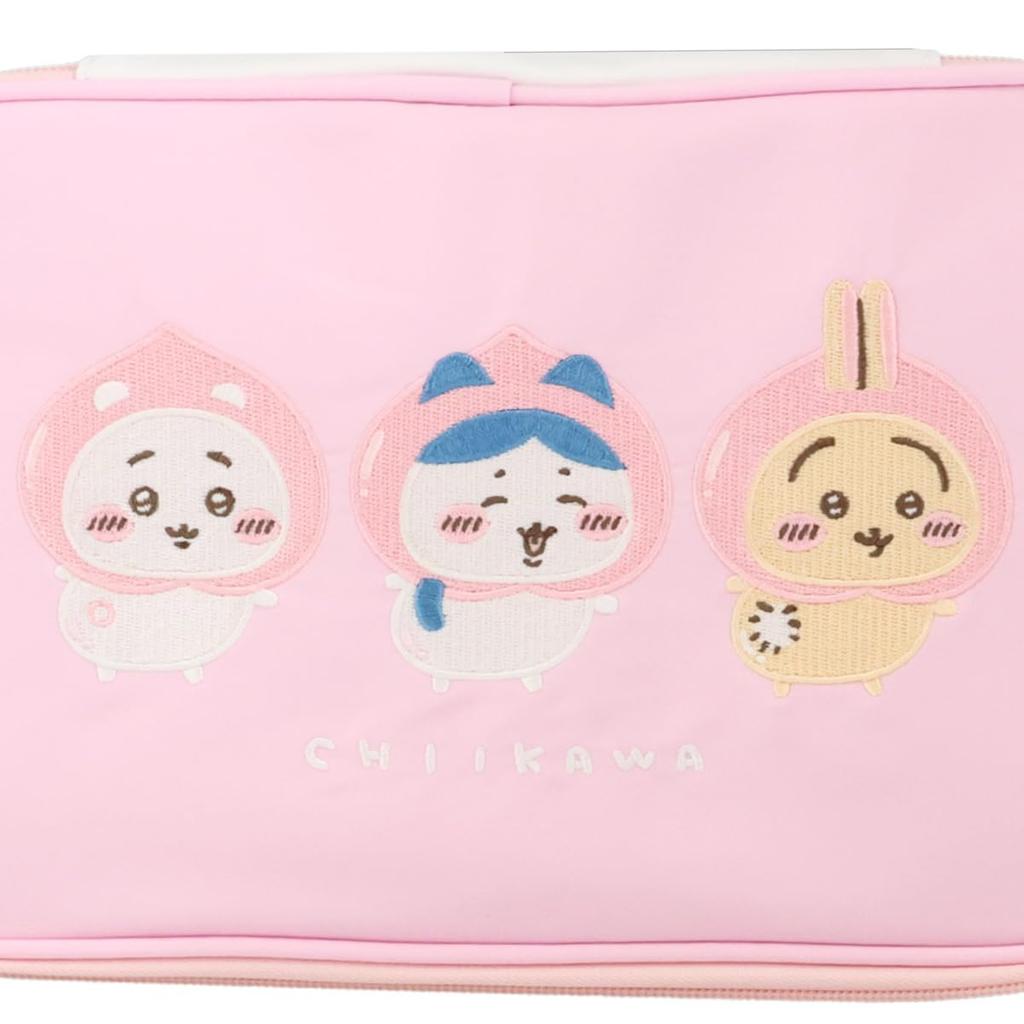 Shobido Chiikawa Multi-Pouch, Original Design, Peach Series, Chiikawa Nagano Storage Pouch