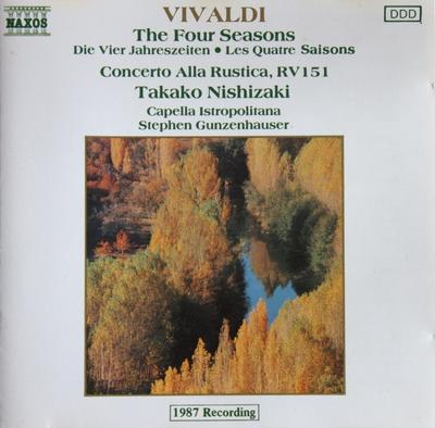 CD ANTONIO VIVALDI, TAKAKO NISHIZAKI,  - The Four Seasons = Die Vier Jahresz 8550056 Naxos 1988 Japan Classical Used