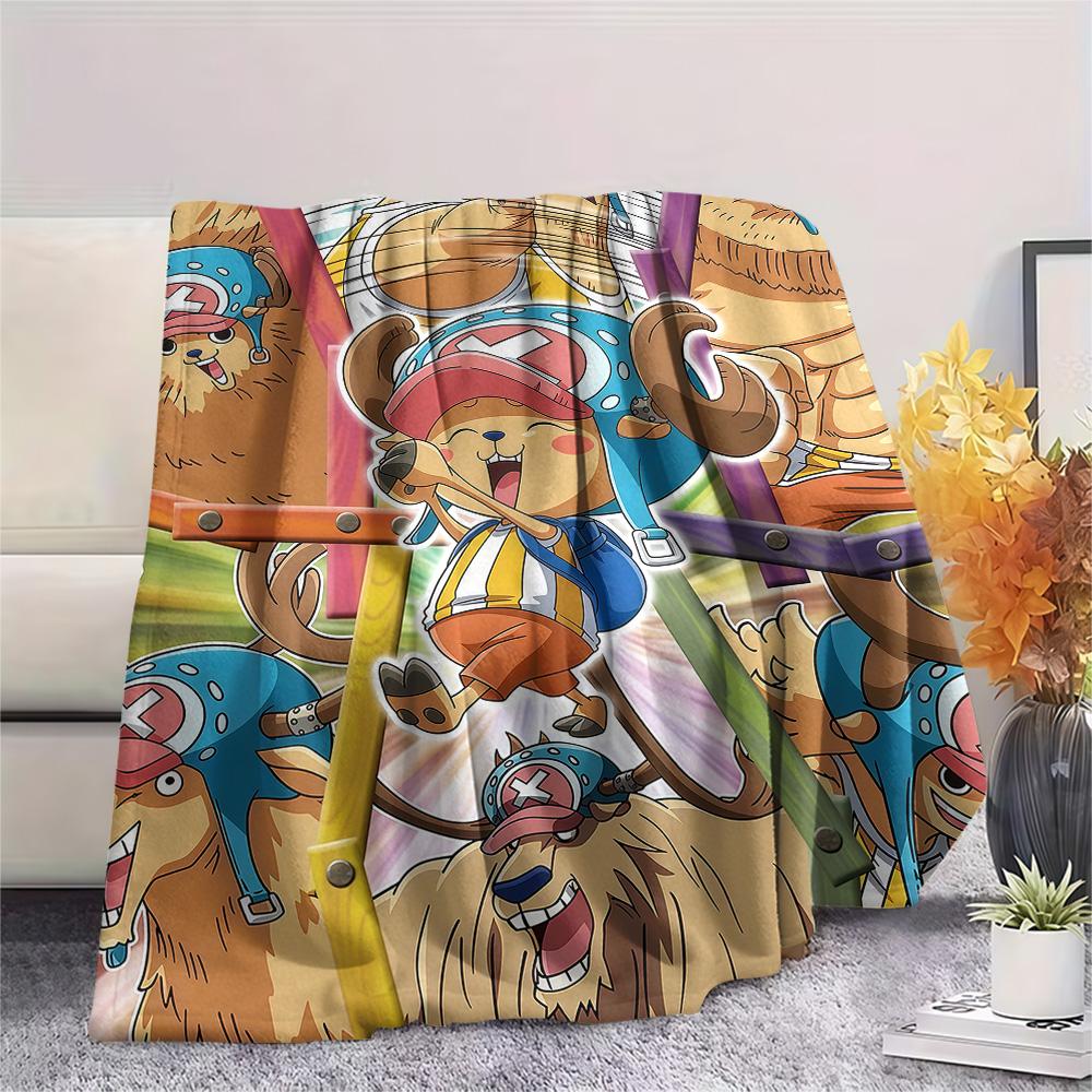 1 BUC Bucată Unică Tony Tony Chopper Pătură din Flanel cu Model Potrivită pentru Toate Sezoanele Pentru Decor Acasă Căldură și Confort Cadouri Cadou de Sărbători