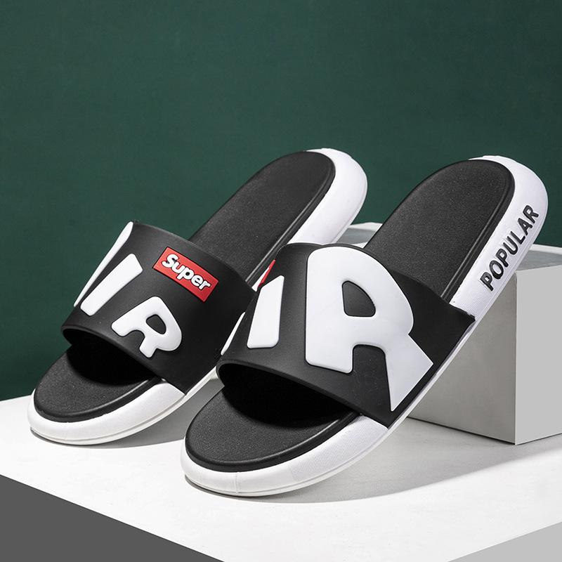 New slippers men's summer couple outer wear thick-soled non-slip and wear-resistant student fashion cool slippers women's shoes