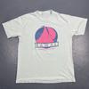 Vintage 1980s Hawaii Pacific Islands Single Stitch Tshirt Large Blue VTG Travel