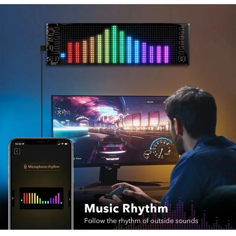 Programmable Flexible USB LED Sign Matrix Pixel Panel Scrolling Advertising Text Animation APP Remote Control Party Decorations
